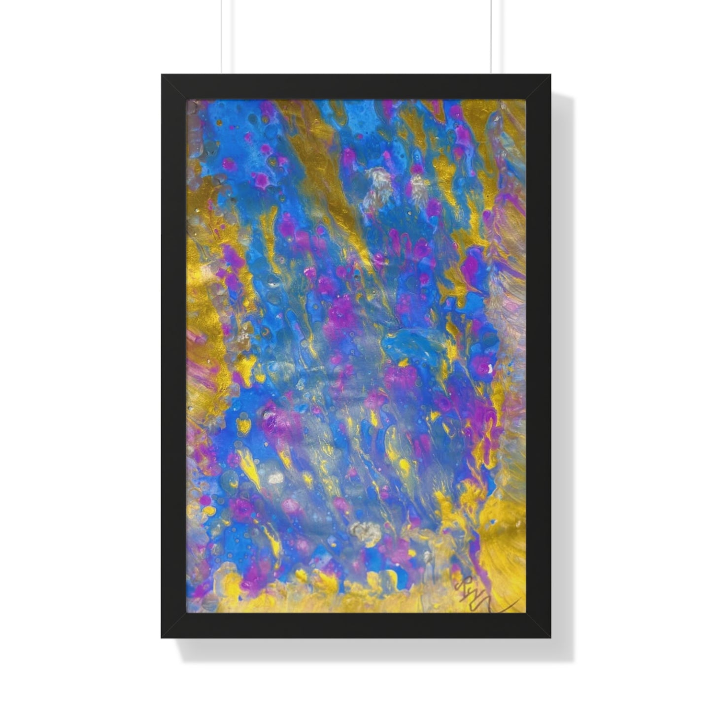 Lluvia dorada - Póster vertical enmarcado (firmado por el director ejecutivo)