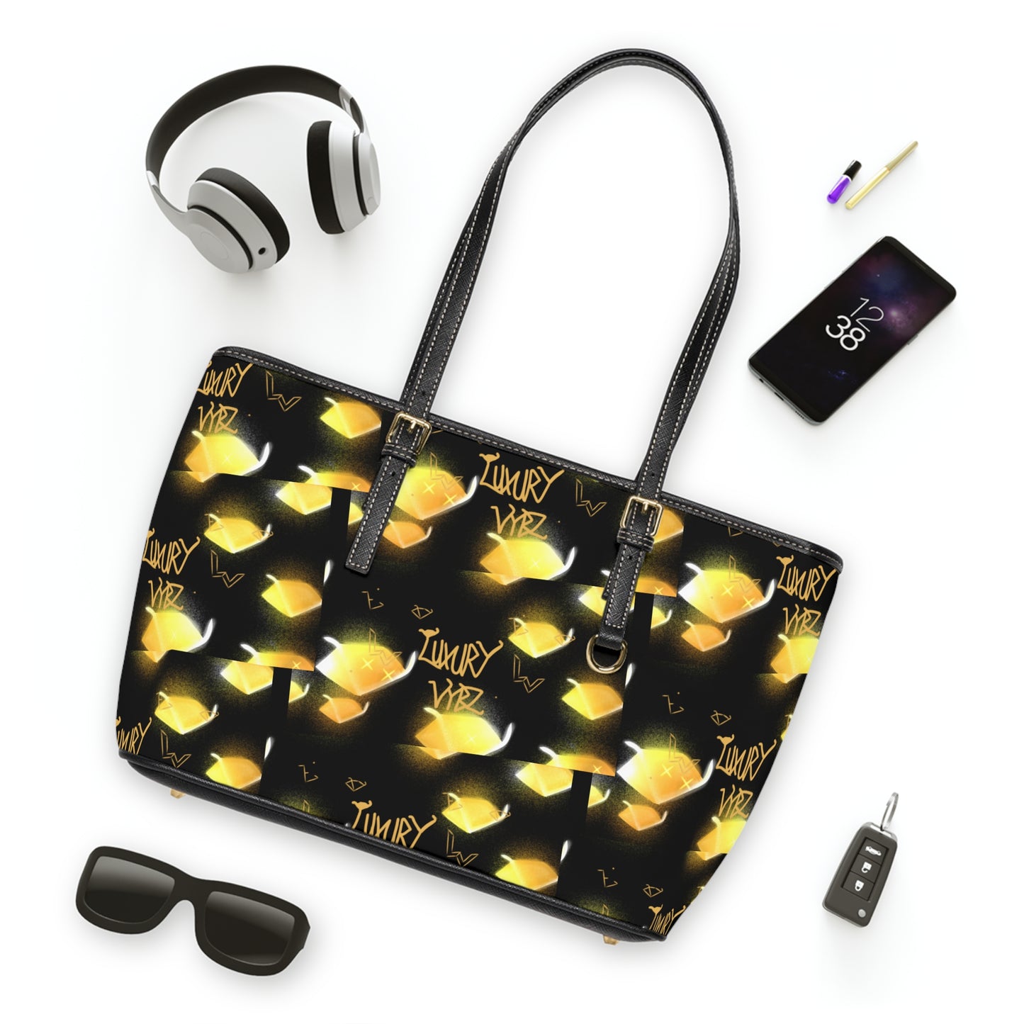 Luxury Vybz (Pattern 1) PU Leather Shoulder Bag