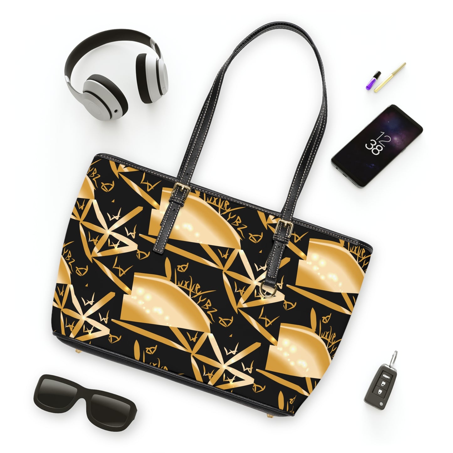 Luxury Vybz (Pattern 2) PU Leather Shoulder Bag