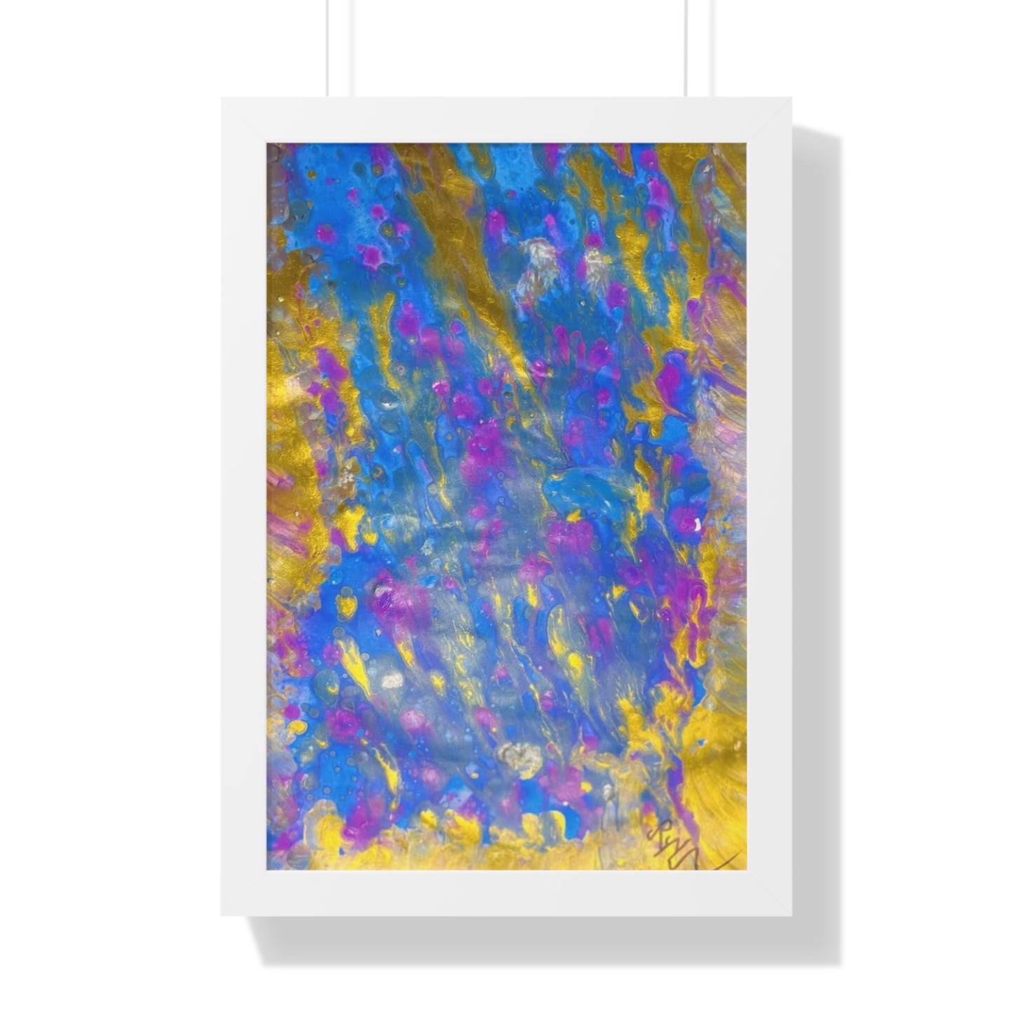 Lluvia dorada - Póster vertical enmarcado (firmado por el director ejecutivo)