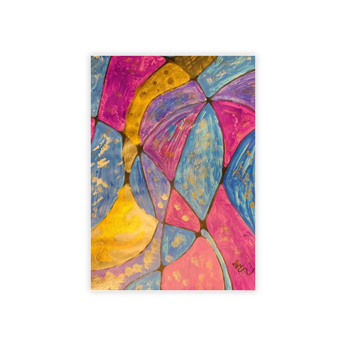 Golden Galaxy Patterns - Gloss Posters (CEO Signed)