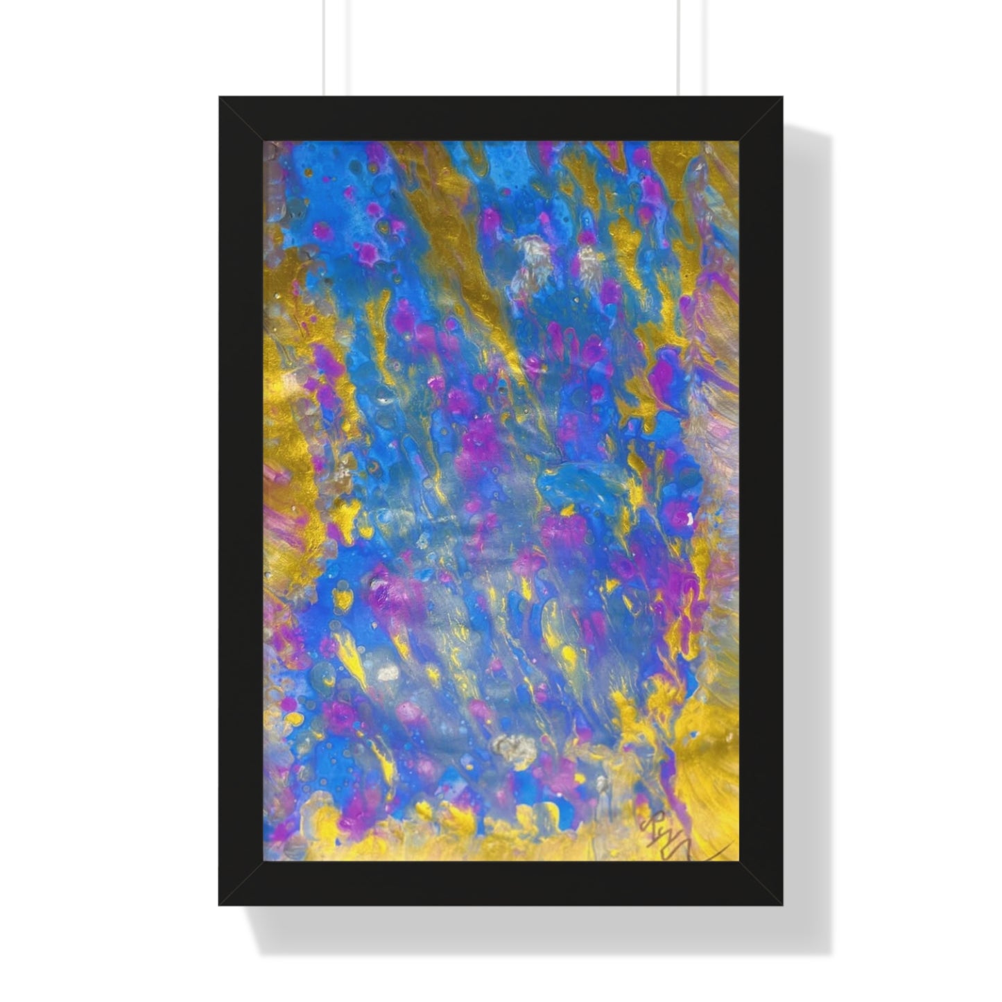 Lluvia dorada - Póster vertical enmarcado (firmado por el director ejecutivo)