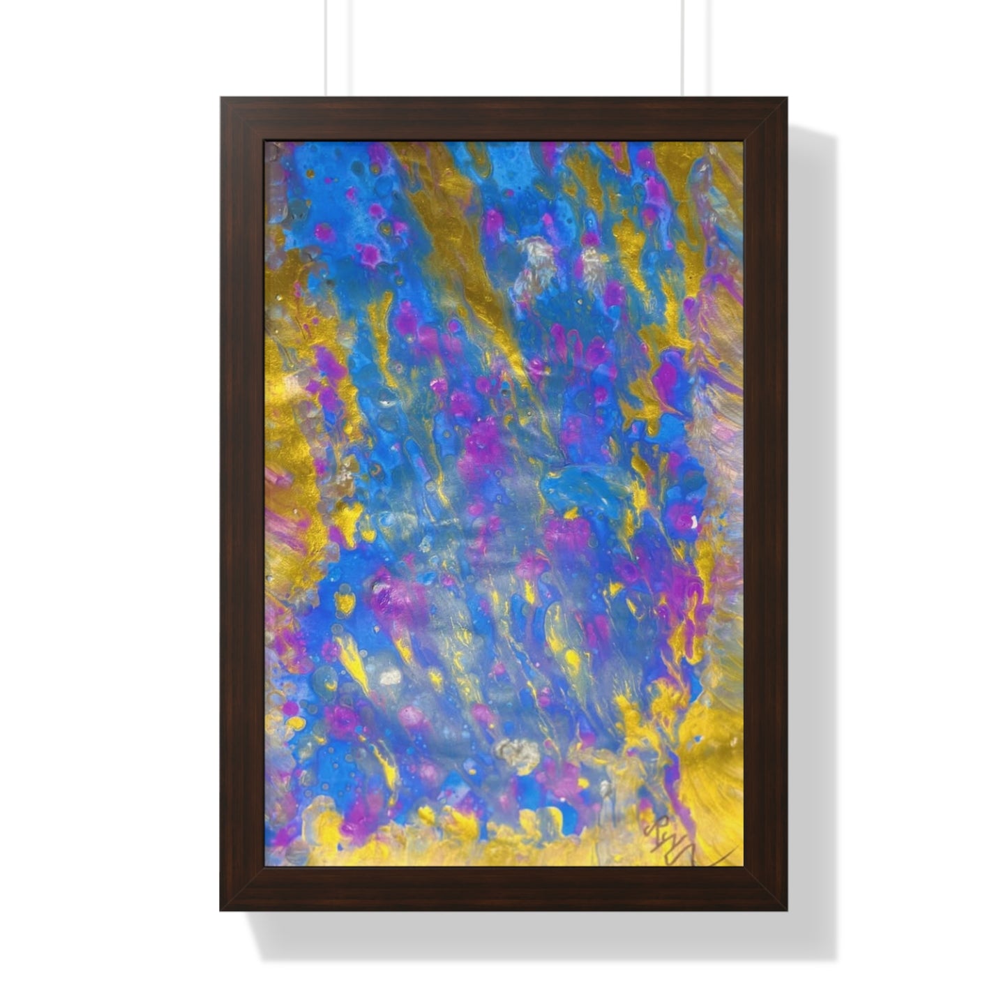 Lluvia dorada - Póster vertical enmarcado (firmado por el director ejecutivo)